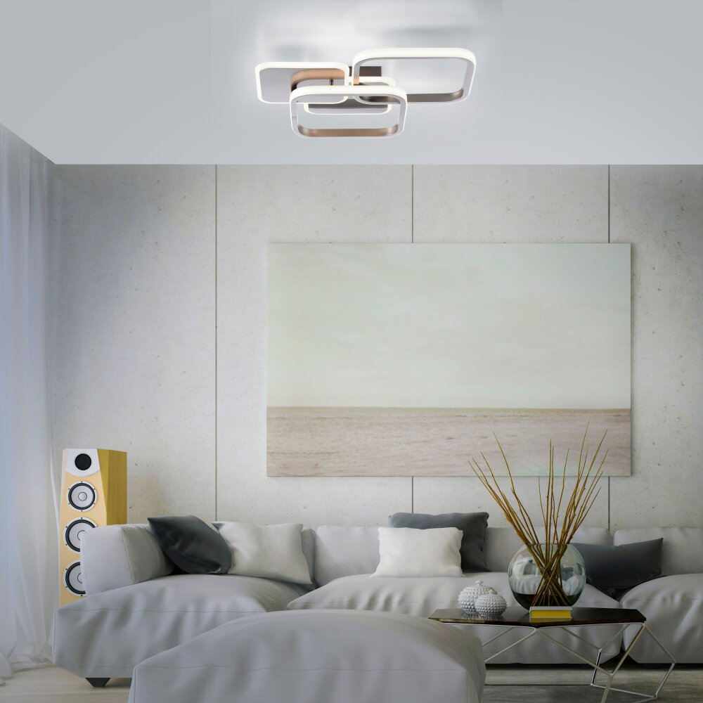 LeuchtenDirekt SEVENT Deckenleuchte LED Silber, 1-flammig main product photo