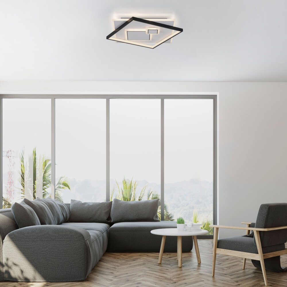 Paul Neuhaus MAILAK Deckenleuchte LED Schwarz, Weiß, 2-flammig main product photo