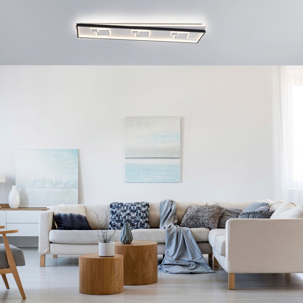 Paul Neuhaus MAILAK Deckenleuchte LED Schwarz, Weiß, 2-flammig main product photo