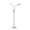 Fischer & Honsel Tallri Stehleuchte LED Nickel-Matt, 2-flammig