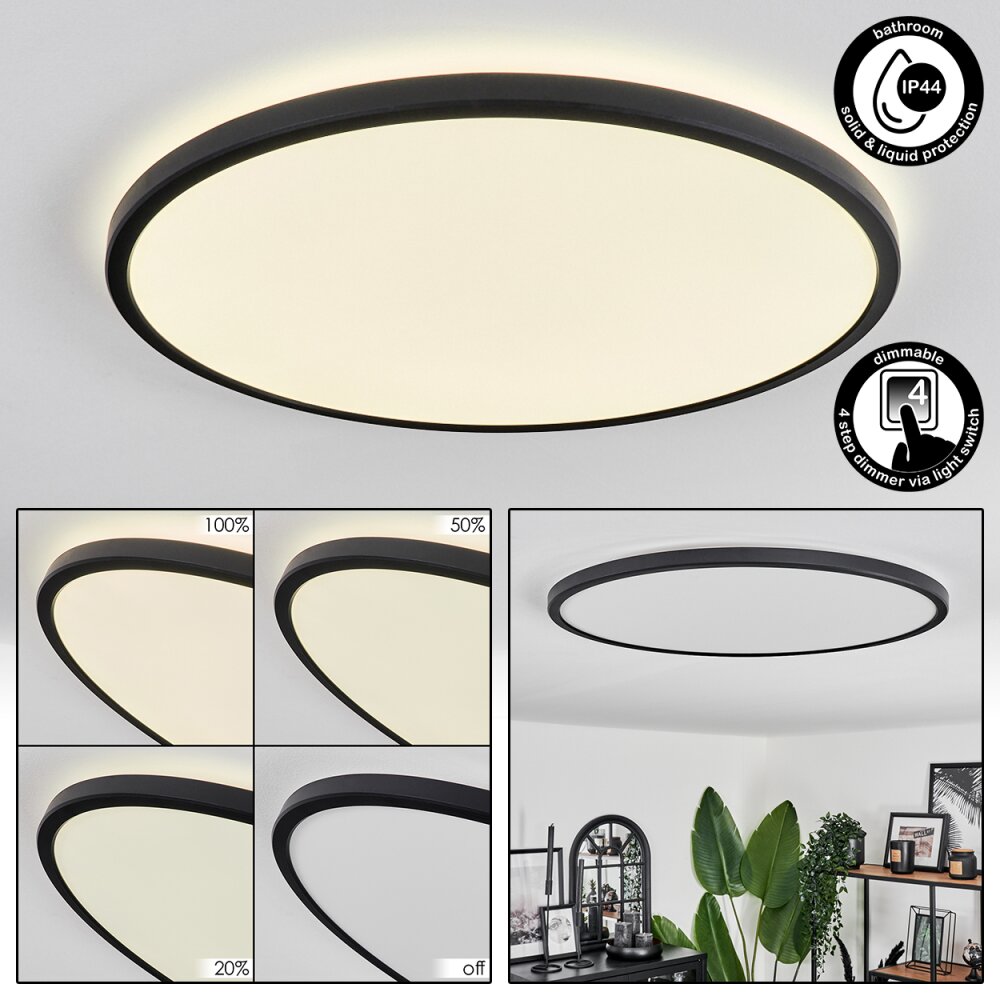 Hooper Deckenpanel LED Schwarz, 1-flammig main product photo