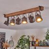 Pehefito Deckenleuchte Braun, Schwarz, 6-flammig