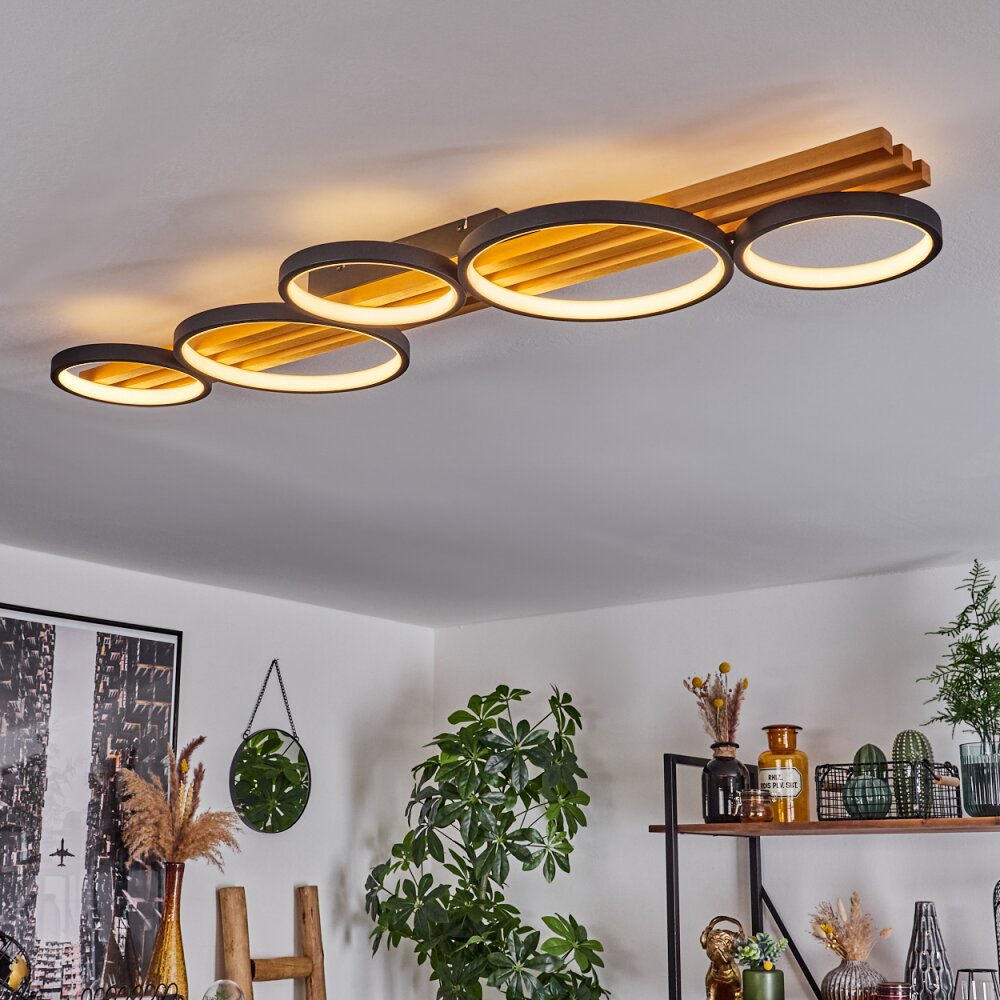 Rodekro Deckenleuchte LED Schwarz, Weiß, 1-flammig