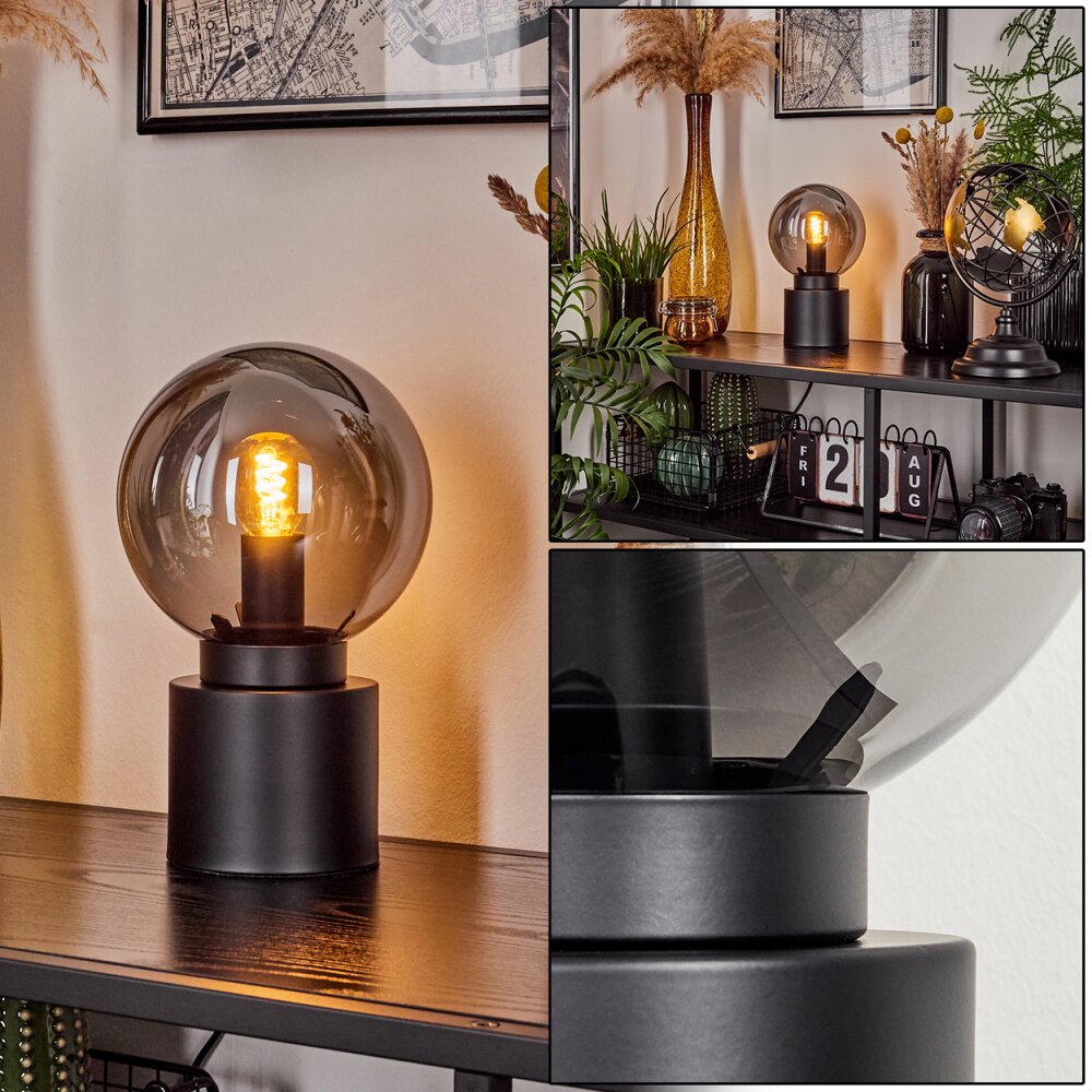 Flawil Tischleuchte Schwarz, 1-flammig main product photo