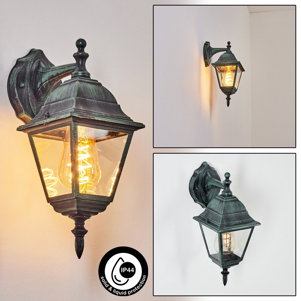 Naofe Außenwandleuchte Grün, Schwarz, 1-flammig main product photo