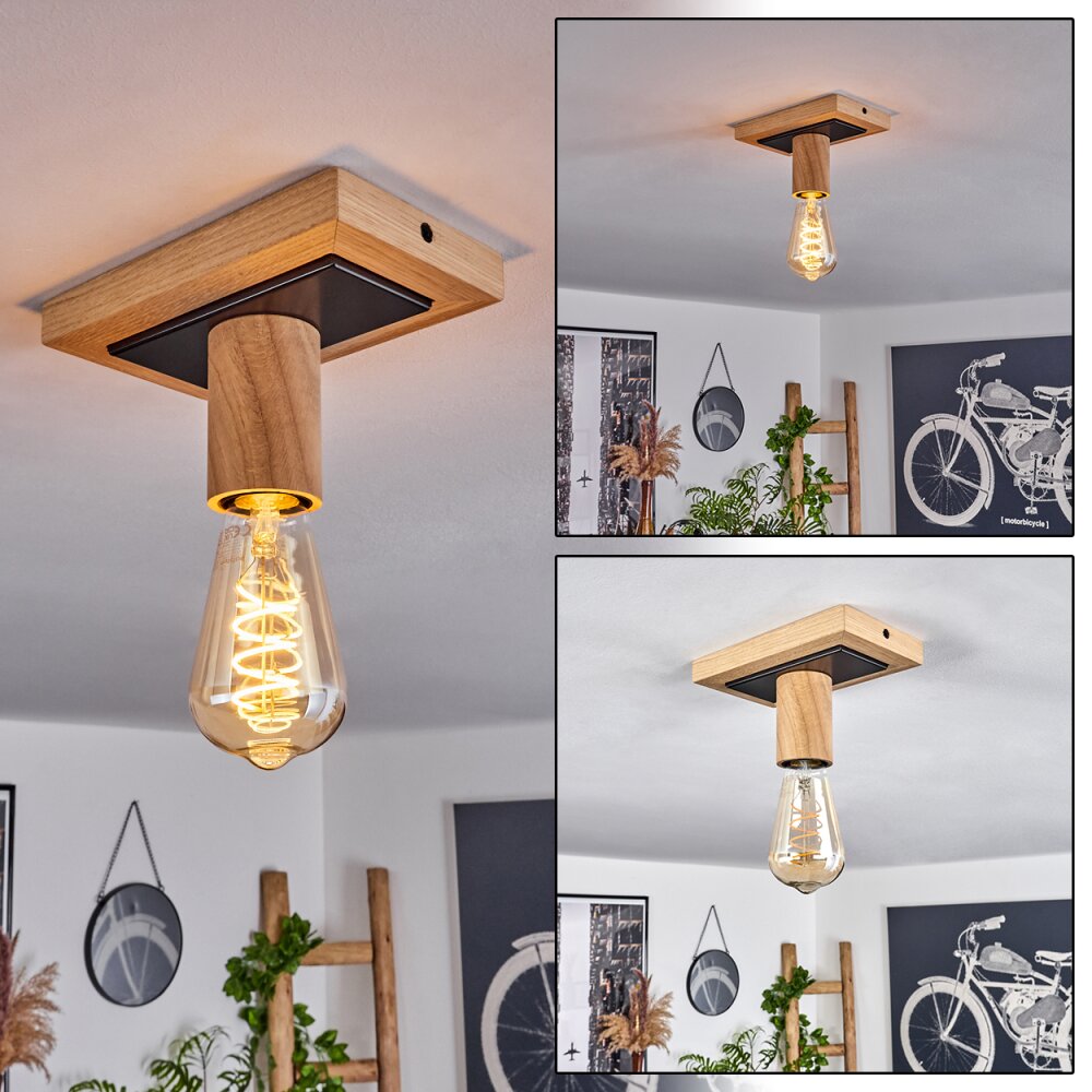 Represita Deckenleuchte Naturfarben, Schwarz, 1-flammig main product photo