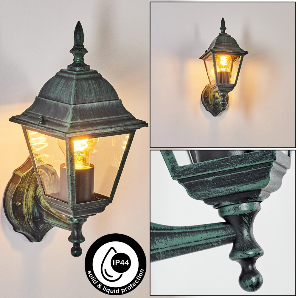 Naofe Außenwandleuchte Grün, Schwarz, 1-flammig main product photo