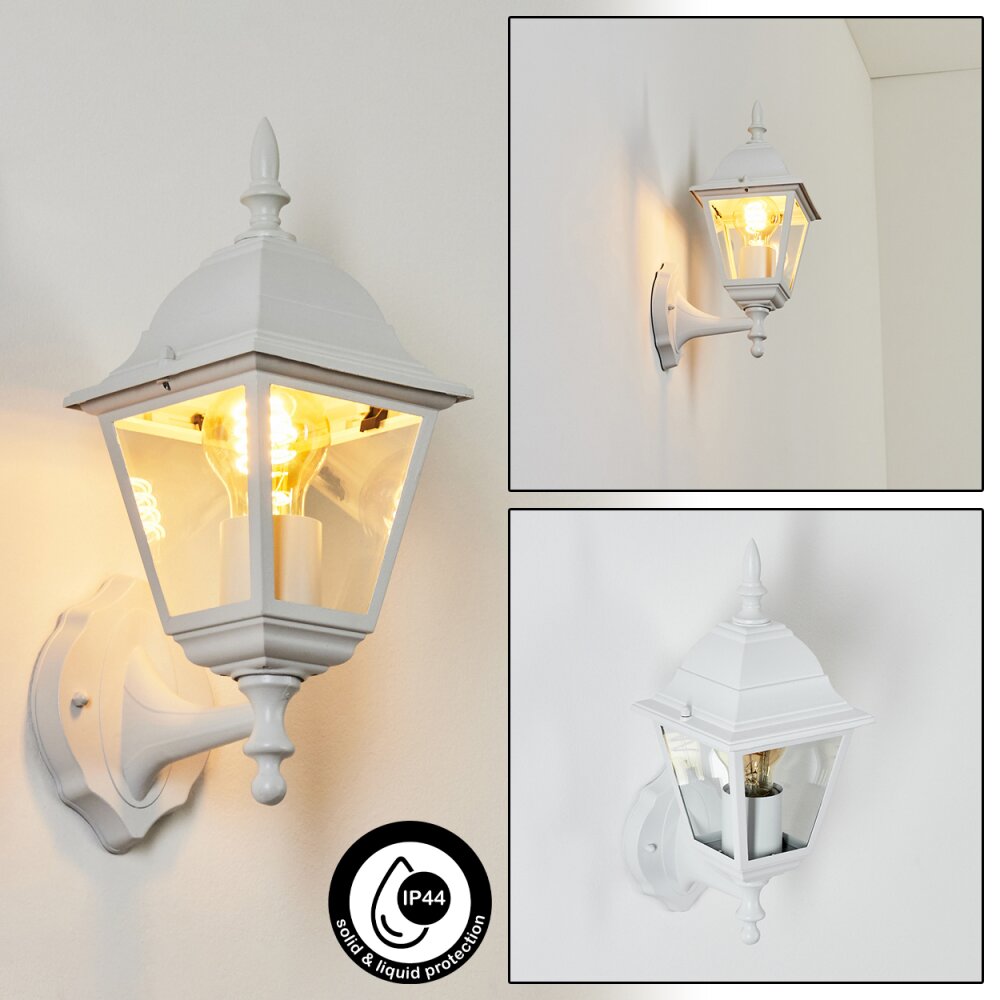 Naofe Außenwandleuchte Weiß, 1-flammig main product photo