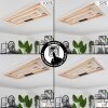 Surisultana Deckenleuchte LED Holz hell, 2-flammig