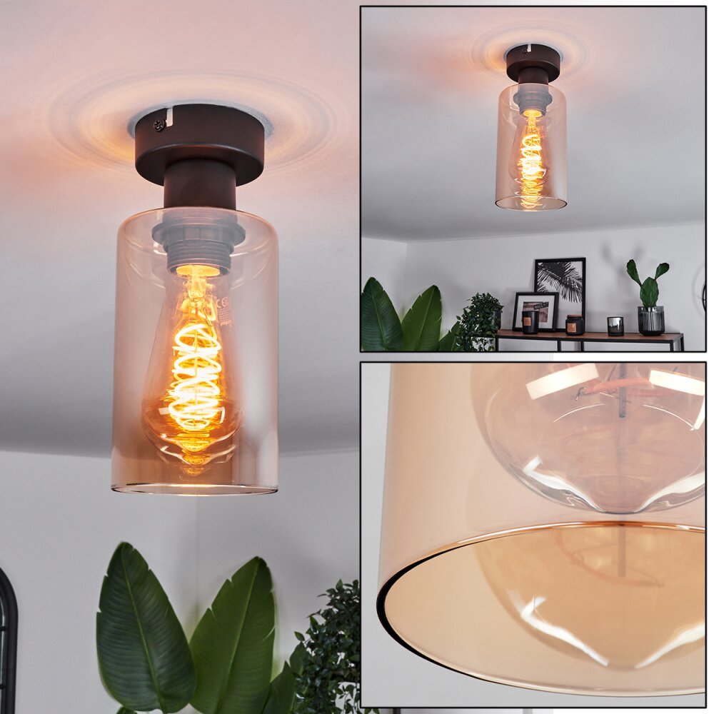 Hunouri Deckenleuchte Schwarz, 1-flammig main product photo
