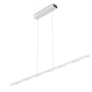 Steinhauer Bloc Pendelleuchte LED Stahl gebürstet, 11-flammig Steinhauer Bloc Pendelleuchte LED Stahl gebürstet, 11-flammig