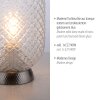 Leuchten Direkt REISHI Tischleuchte Silber, 1-flammig