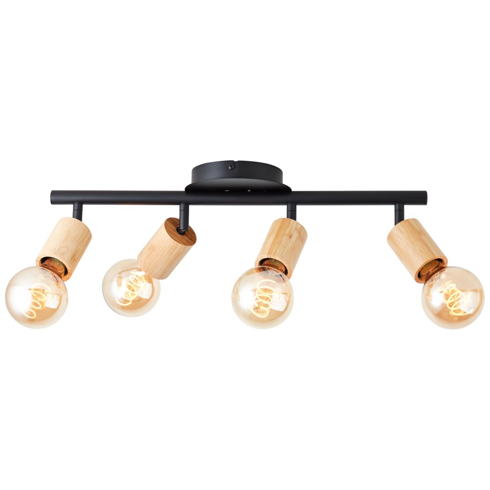 Brilliant Tiffany Deckenleuchte Naturfarben, Schwarz, 4-flammig main product photo
