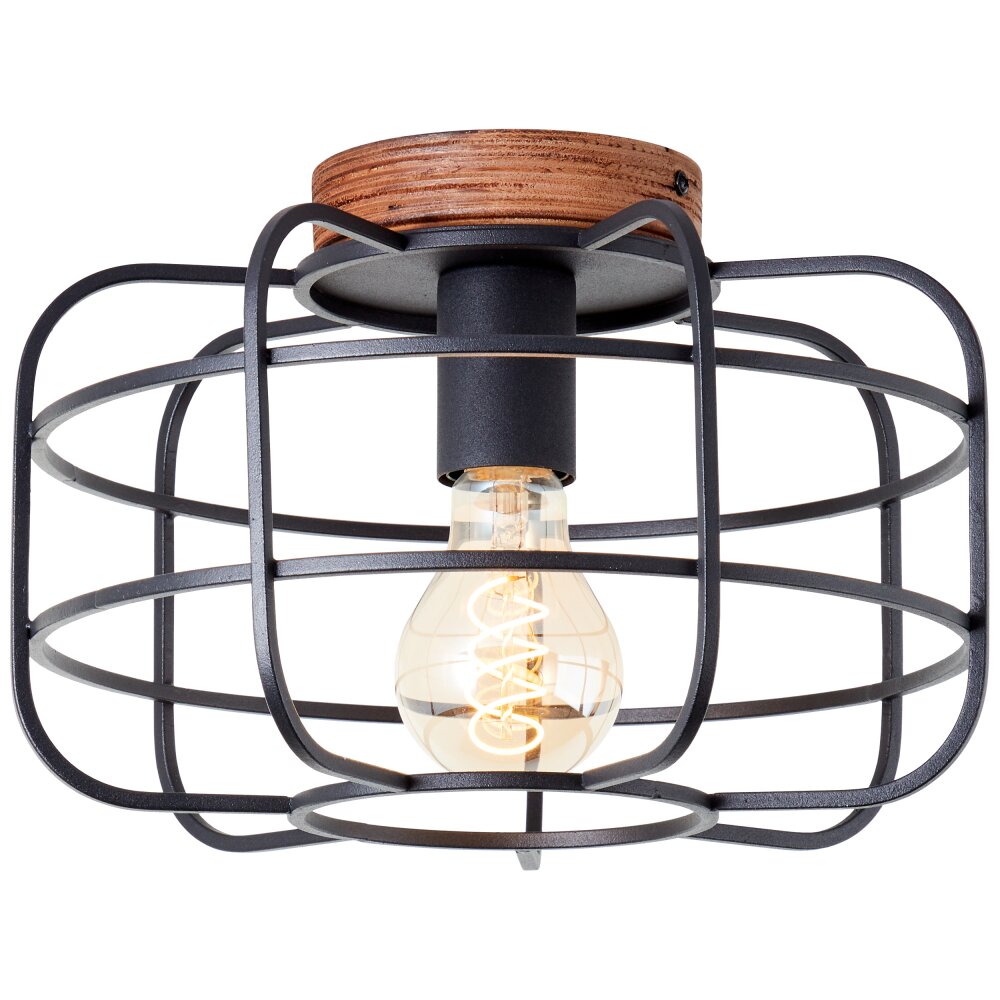 Brilliant Gwen Deckenleuchte Holz dunkel, 1-flammig main product photo