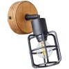 Brilliant Gwen Wandleuchte Holz dunkel, 1-flammig