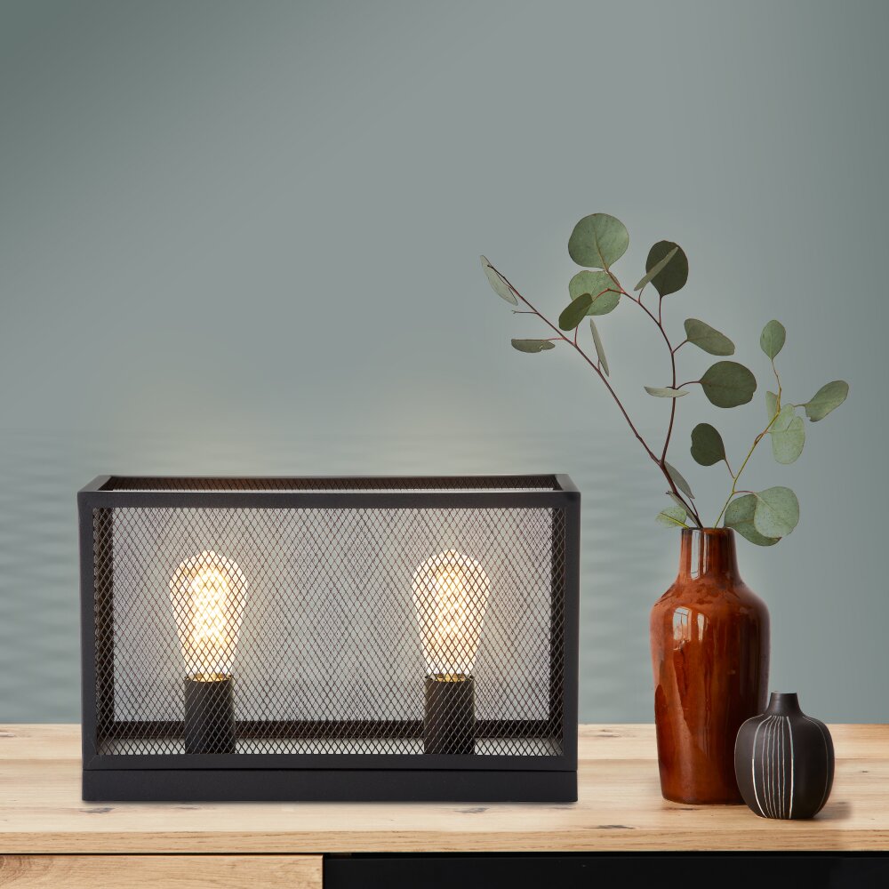 Brilliant Maze Tischleuchte Schwarz, 2-flammig main product photo