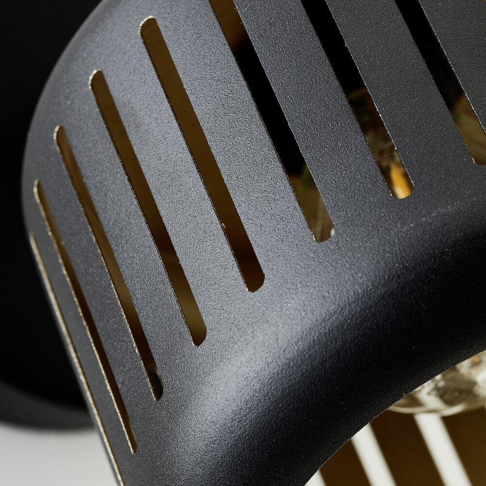 Brilliant Tyas Wandleuchte Schwarz, 1-flammig