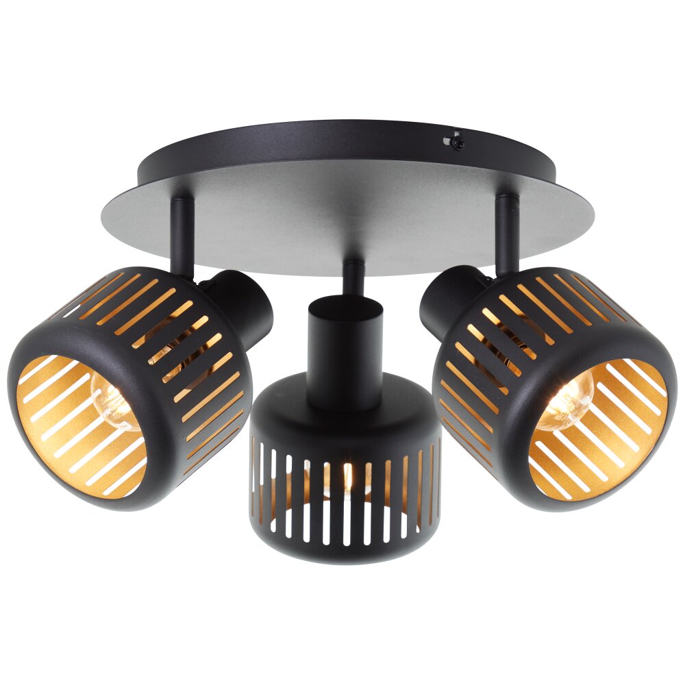 Brilliant Tyas Deckenleuchte Schwarz, 3-flammig main product photo