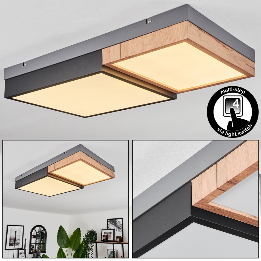 Bornos Deckenleuchte LED Anthrazit, 1-flammig main product photo