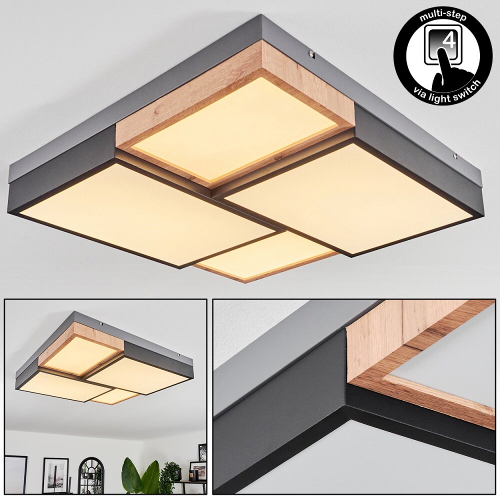 Bornos Deckenleuchte LED Anthrazit, 1-flammig main product photo