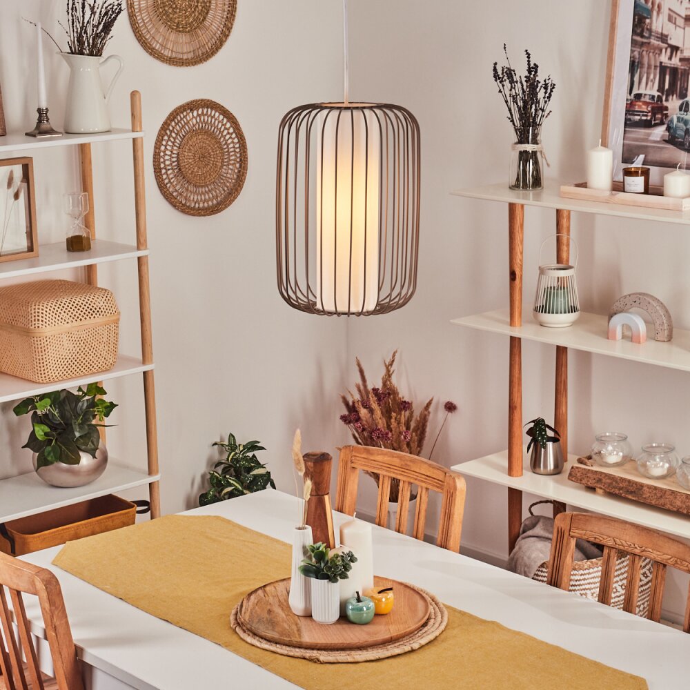 Begonte Hängeleuchte Taupe, 1-flammig main product photo