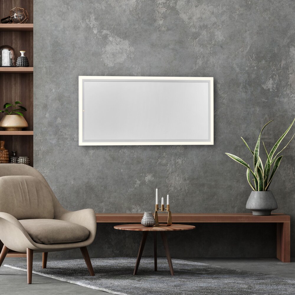 LeuchtenDirekt BEROA Deckenpanel mit IR-Heizung LED Weiß, 1-flammig, Fernbedienung main product photo