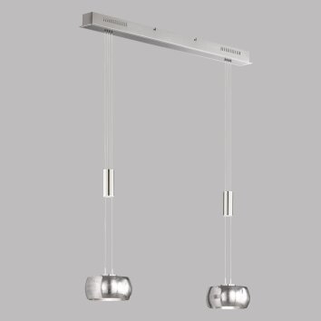 Fischer & Honsel Colette Pendelleuchte LED Nickel-Matt, 2-flammig Fischer & Honsel Colette Pendelleuchte LED Nickel-Matt, 2-flammig
