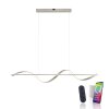 Paul Neuhaus Q-SWING Pendelleuchte LED Silber, 1-flammig, Fernbedienung