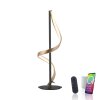 Paul Neuhaus Q-SWING Tischleuchte LED Anthrazit, Gold, 1-flammig, Fernbedienung