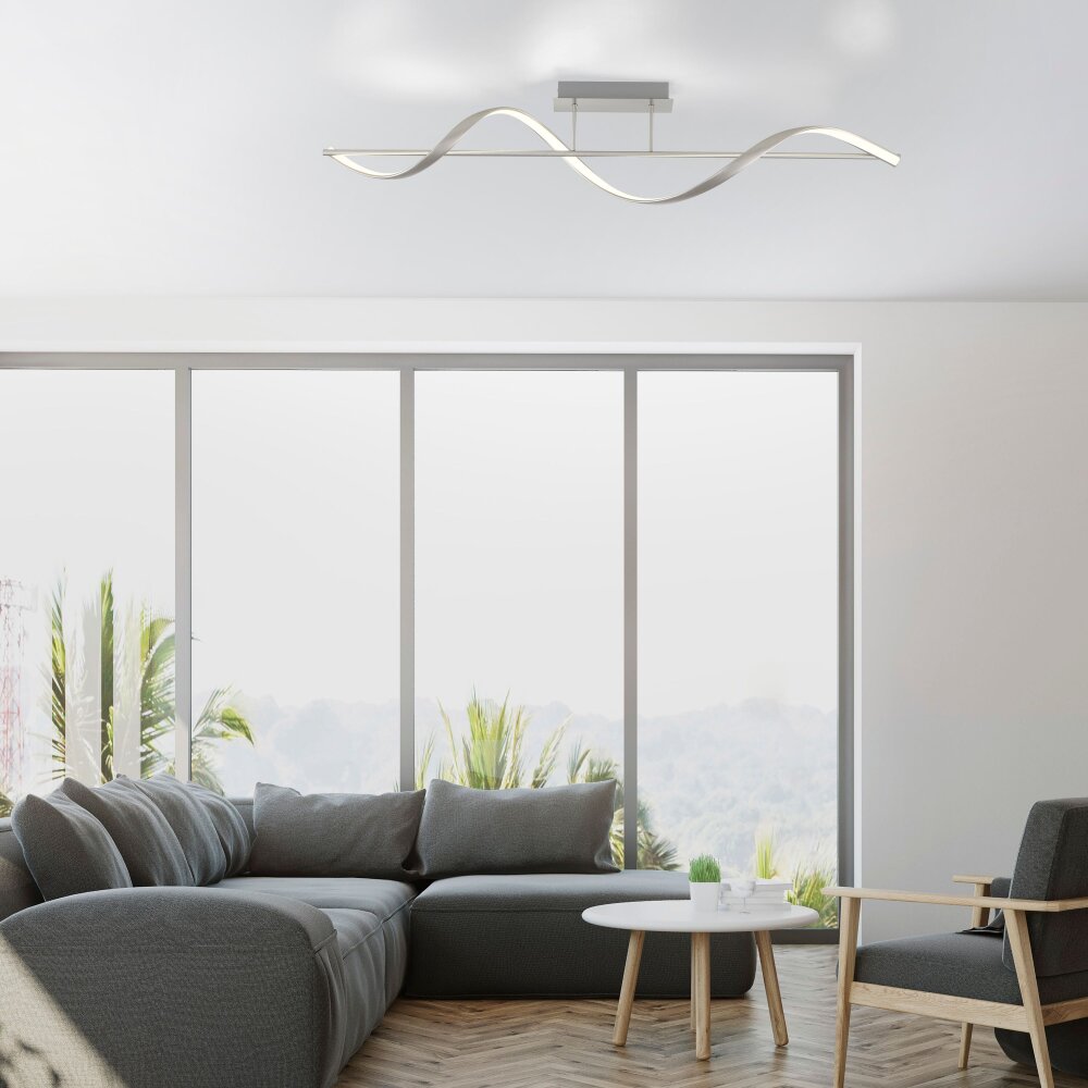 Paul Neuhaus Q-SWING Deckenleuchte LED Silber, 1-flammig, Fernbedienung main product photo