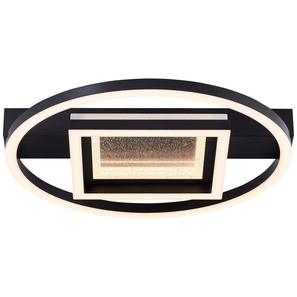 Brilliant Queens Deckenleuchte LED Schwarz, 1-flammig main product photo