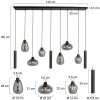 Steinhauer Reflexion Pendelleuchte LED, 9-flammig