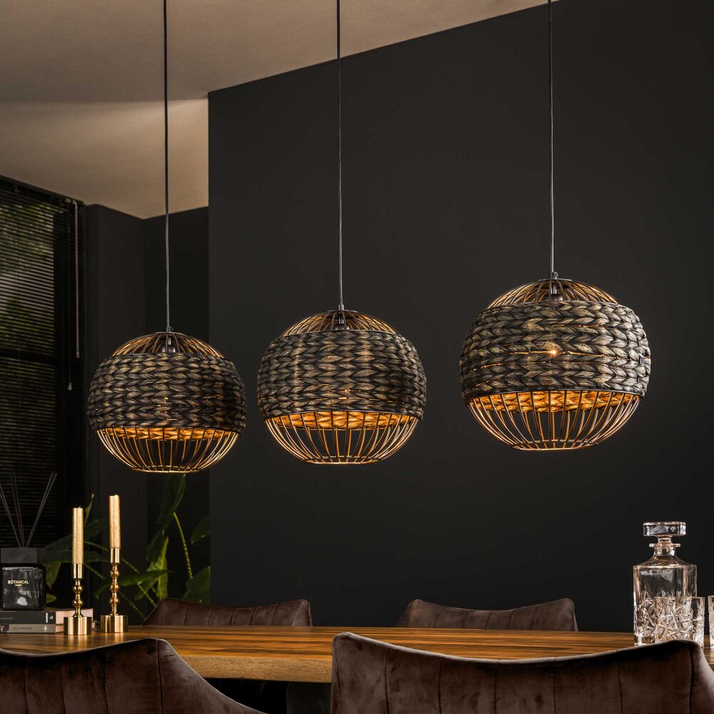 Burgase Pendelleuchte Anthrazit, 3-flammig main product photo