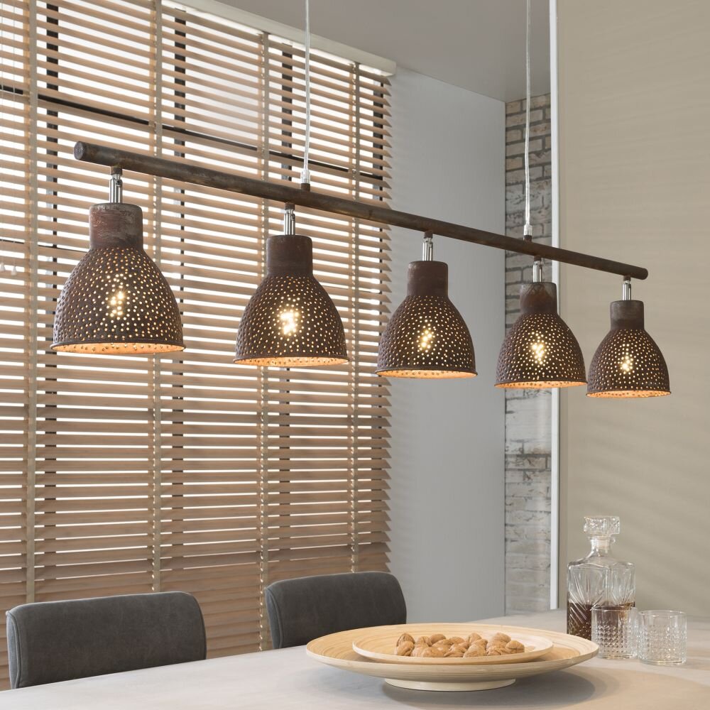 ZUIDBROEK Hängelampe Braun, 5-flammig main product photo