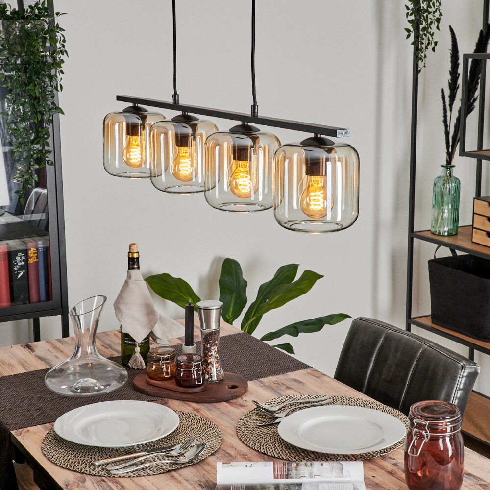 Lauden Pendelleuchte Glas 15 cm Klar, 4-flammig main product photo