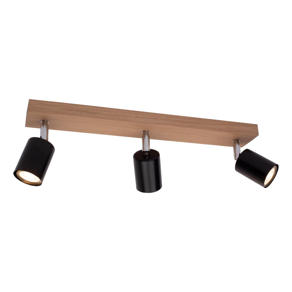 Languileo Deckenleuchte Holz hell, 3-flammig main product photo