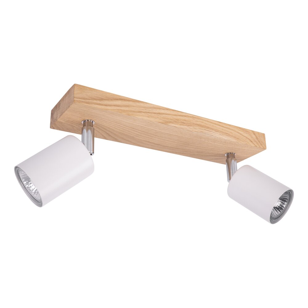 Nazca Deckenleuchte Holz hell, 2-flammig main product photo