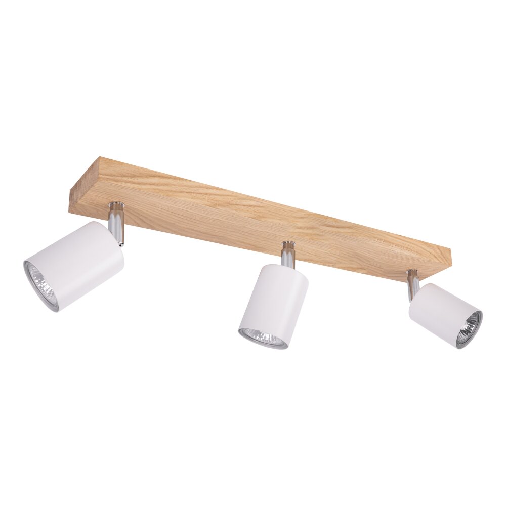 Nazca Deckenleuchte Holz hell, 3-flammig main product photo