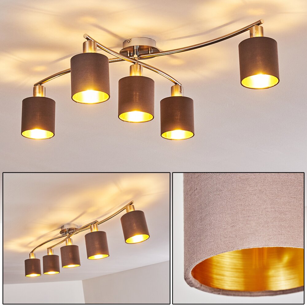 Glane Deckenleuchte Nickel-Matt, 5-flammig main product photo