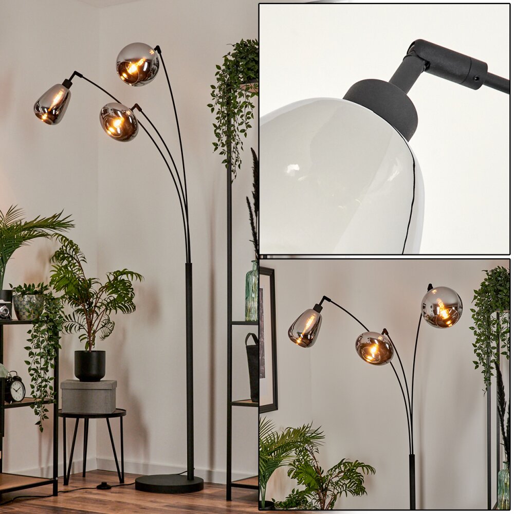 Maynal Stehleuchte Schwarz, 3-flammig main product photo