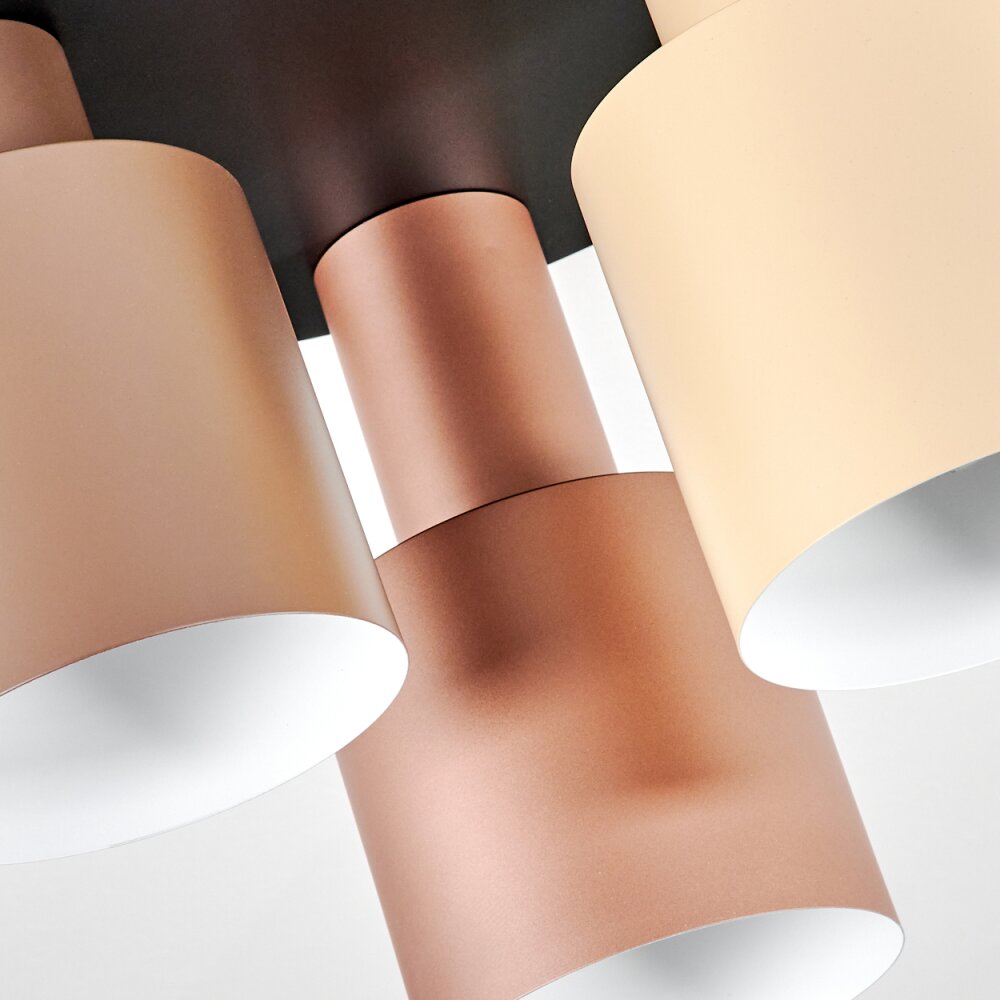 Fessade Deckenleuchte Beige, Braun, Bronze, 3-flammig