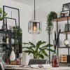 Lauden Hängeleuchte Glas 20cm Klar, Rauchfarben, 1-flammig