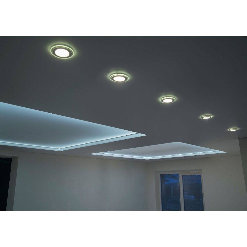 Trio ARGUS Einbauleuchte 3er Set LED Chrom, 6-flammig, Fernbedienung, Farbwechsler main product photo