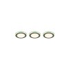Trio ARGUS Einbauleuchte 3er Set LED Chrom, 6-flammig, Fernbedienung, Farbwechsler