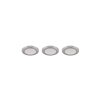 Trio ARGUS Einbauleuchte 3er Set LED Chrom, 6-flammig, Fernbedienung, Farbwechsler