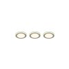 Trio ARGUS Einbauleuchte 3er Set LED Weiß, 6-flammig, Fernbedienung, Farbwechsler