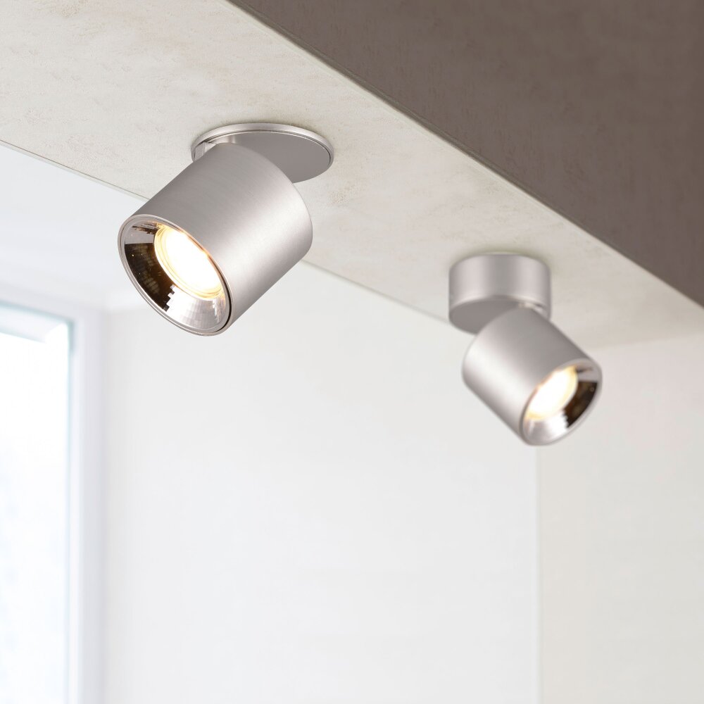Trio GUAYANA Wandleuchte Nickel-Matt, 1-flammig main product photo