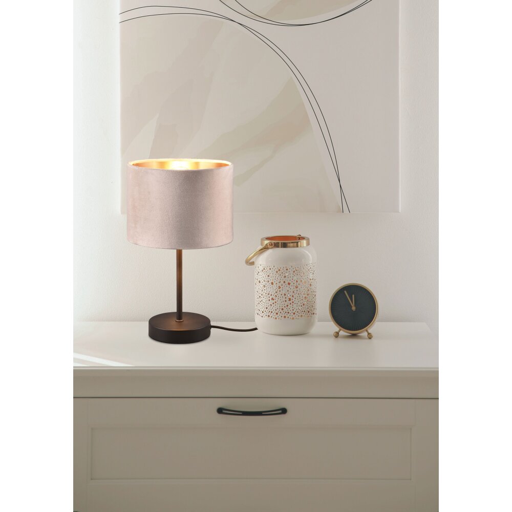 Trio JULIETA Tischleuchte Schwarz, 1-flammig main product photo