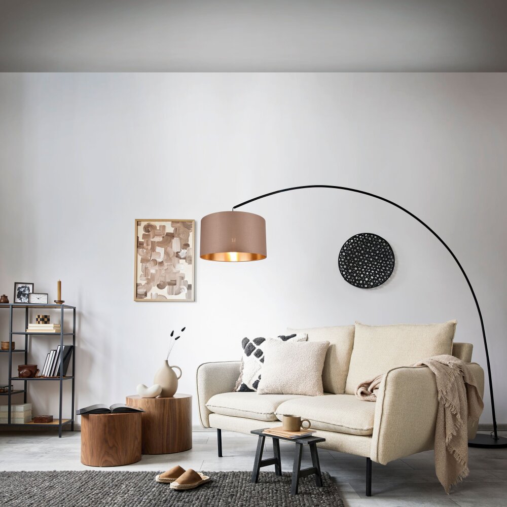 Trio MANSUR Stehleuchte Schwarz, 1-flammig main product photo