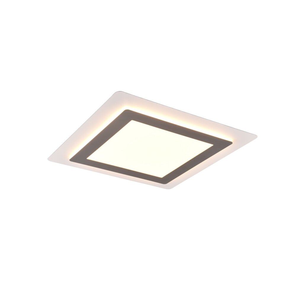 Trio MORGAN Deckenleuchte LED Nickel-Matt, 1-flammig, Fernbedienung main product photo
